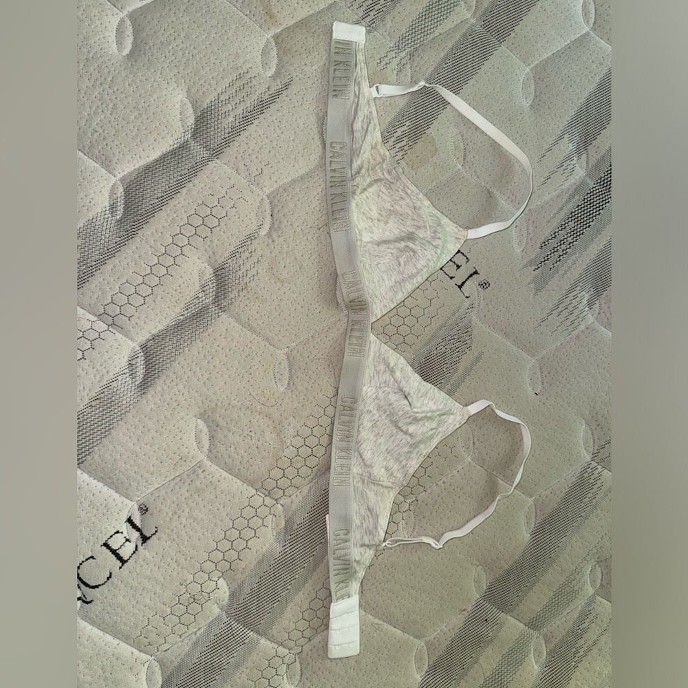 Calvin Klein Medium Grey/Cream Bralette